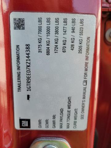 2019 GMC SIERRA K1500 AT4 - 1GTR9EED7KZ144388