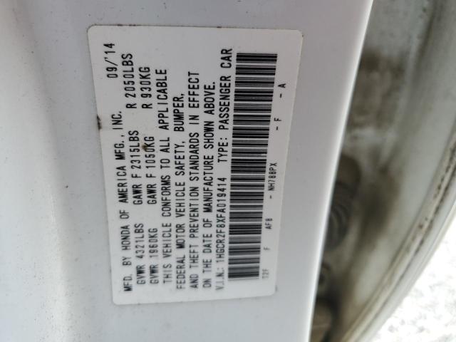 2015 HONDA ACCORD EXL - 1HGCR2F8XFA019414
