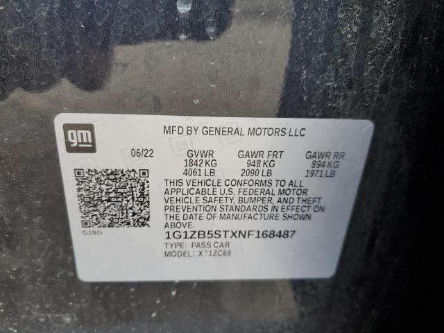 2022 CHEVROLET MALIBU LS - 1G1ZB5STXNF168487