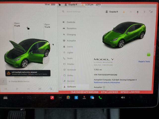 2023 TESLA MODEL Y - 7SAYGDEE4PF895288