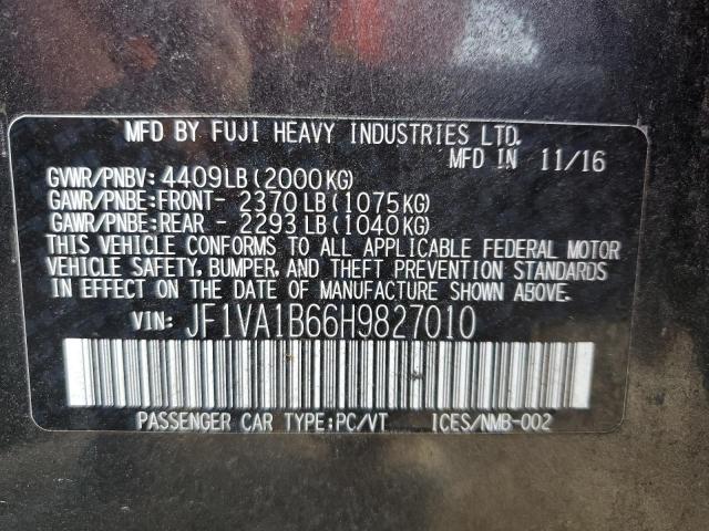 2017 SUBARU WRX JF1VA1B66H9827010