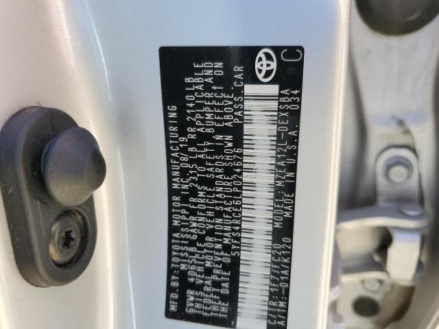 2020 TOYOTA COROLLA SE - 5YFS4RCE6LP024676