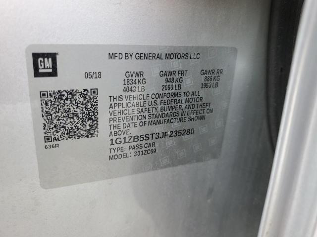 2018 CHEVROLET MALIBU LS - 1G1ZB5ST3JF235280