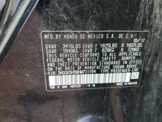 2017 HONDA FIT LX - 3HGGK5H58HM711154