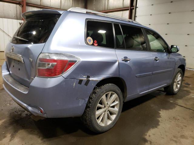 TOYOTA HIGHLANDER 2008 blue  hybrid engine JTEEW44A582019797 photo #4