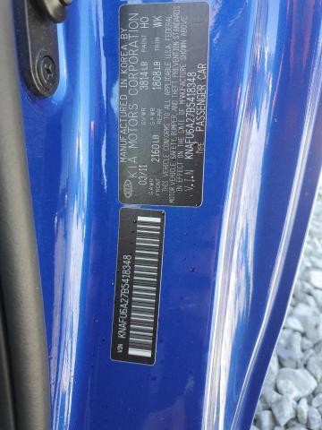 2011 KIA FORTE EX - KNAFU6A27B5418348