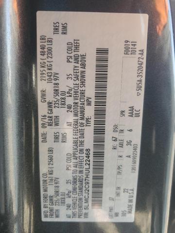 2017 LINCOLN MKC SELECT 5LMCJ2C97HUL22468