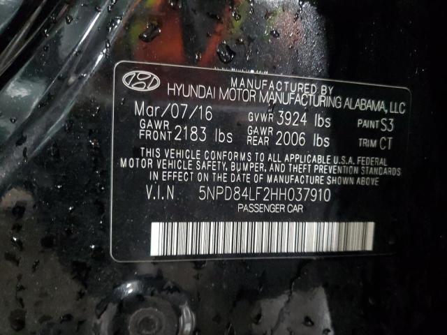 2017 HYUNDAI ELANTRA SE - 5NPD84LF2HH037910