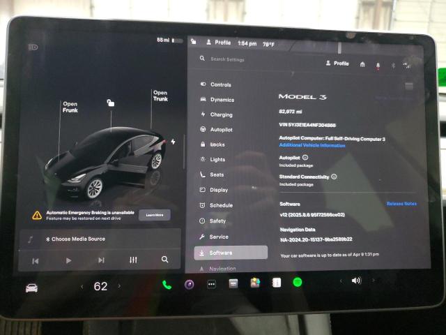 2022 TESLA MODEL 3 - 5YJ3E1EA4NF304866
