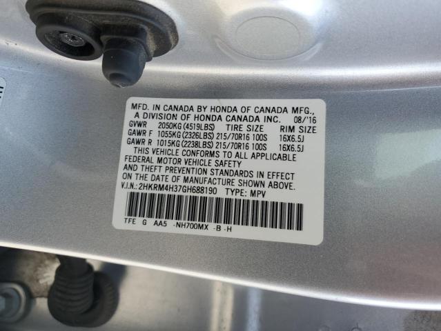 2016 HONDA CR-V LX - 2HKRM4H37GH688190