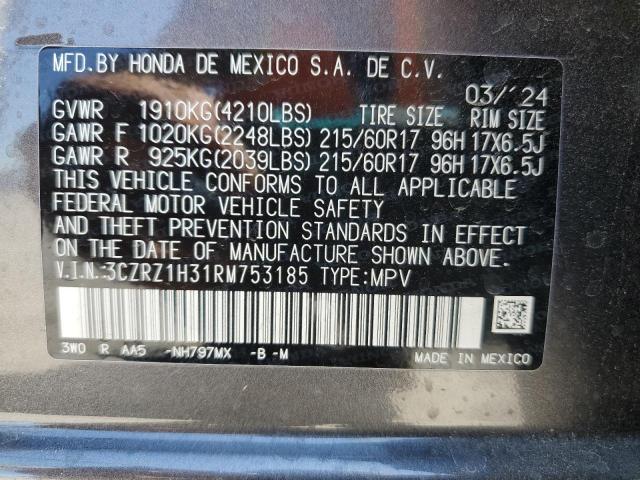2024 HONDA HR-V LX - 3CZRZ1H31RM753185
