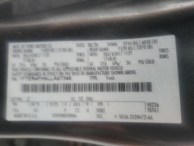 2020 FORD RANGER XL - 1FTER4FH6LLA67348