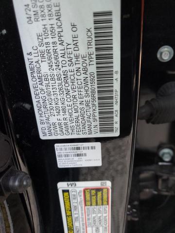 2024 HONDA RIDGELINE 5FPYK3F56RB015920