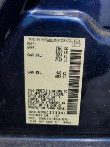 2020 NISSAN ALTIMA SR - 1N4BL4CV9LC113341