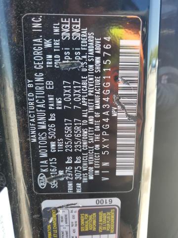2016 KIA SORENTO LX - 5XYPG4A34GG115764