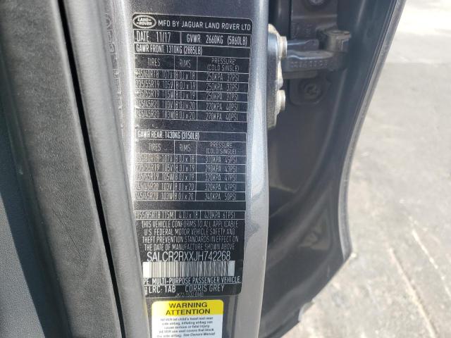 2018 LAND ROVER DISCOVERY SALCR2RXXJH742268