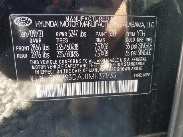 2021 HYUNDAI SANTA FE S - 5NMS3DAJ0MH321735