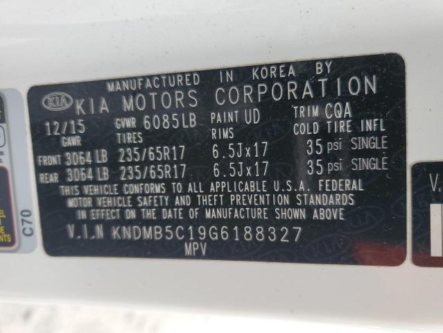 2016 KIA SEDONA LX - KNDMB5C19G6188327