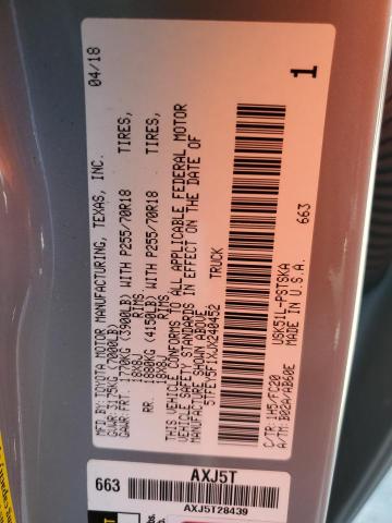 2018 TOYOTA TUNDRA CRE - 5TFEY5F1XJX240452