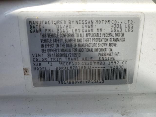 2020 NISSAN SENTRA SR - 3N1AB8DV8LY210510