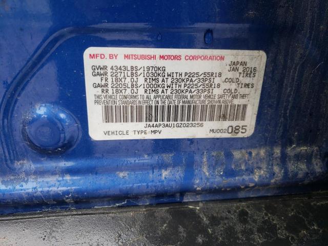 2016 MITSUBISHI OUTLANDER - JA4AP3AU1GZ023256