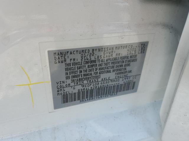 2022 NISSAN SENTRA SV - 3N1AB8CV6NY229853
