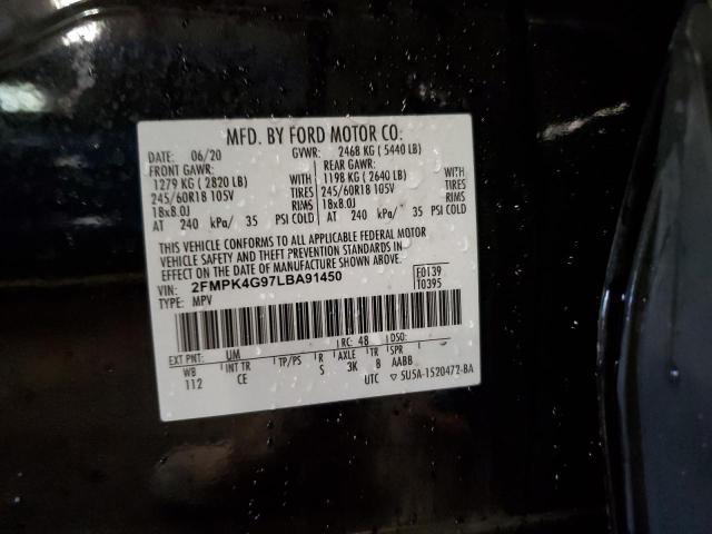 2020 FORD EDGE SE - 2FMPK4G97LBA91450