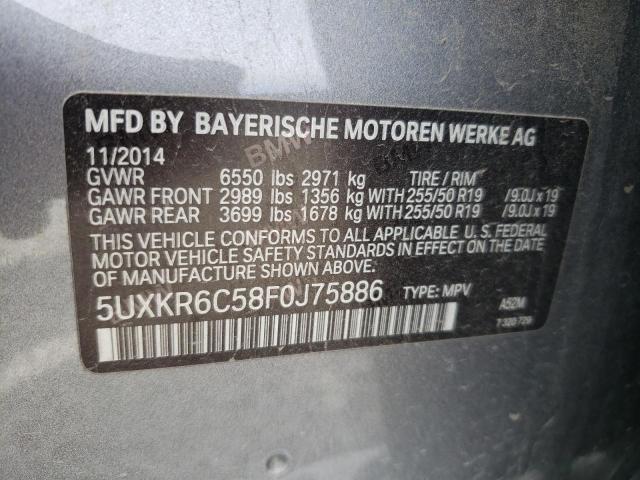 2015 BMW X5 XDRIVE5 - 5UXKR6C58F0J75886