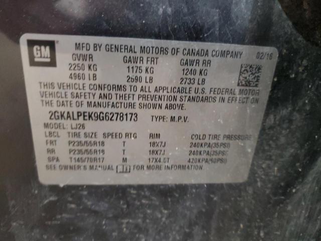 2016 GMC TERRAIN SL - 2GKALPEK9G6278173