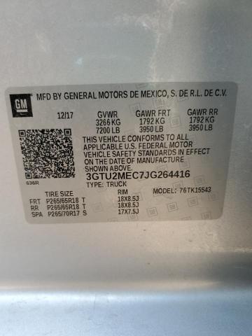 2018 GMC SIERRA K15 - 3GTU2MEC7JG264416