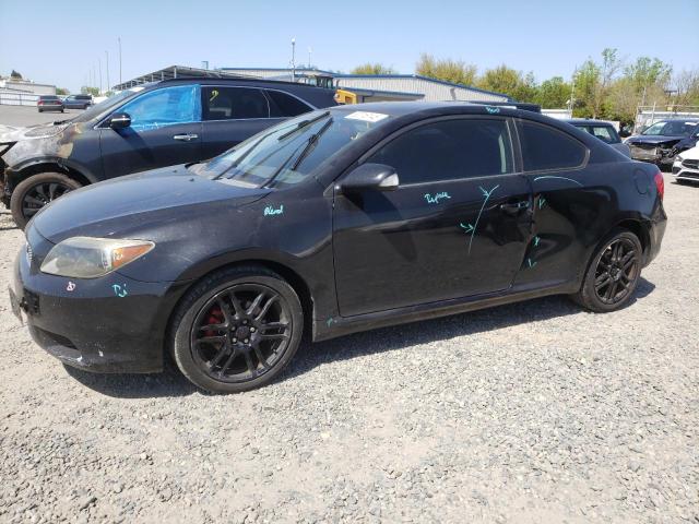 TOYOTA SCION TC 2006 black  gas JTKDE177360074641 photo #1