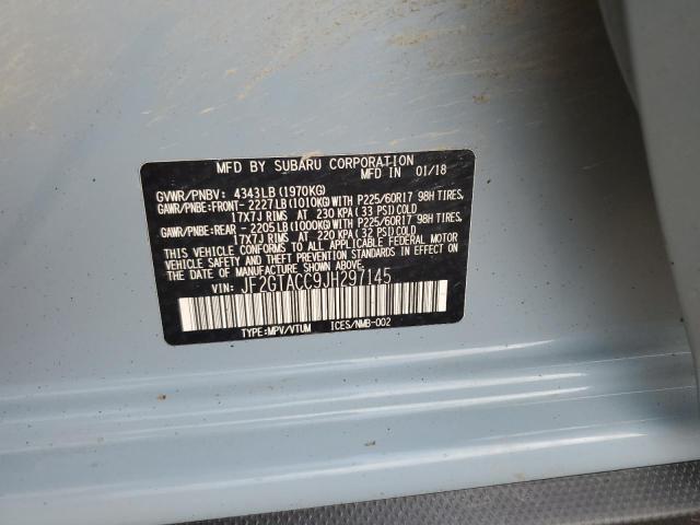 2018 SUBARU CROSSTREK - JF2GTACC9JH297145