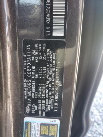 2016 KIA SEDONA EX KNDMC5C19G6137519