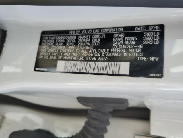 2016 VOLVO XC70 T5 PL YV4612NM5G1240998