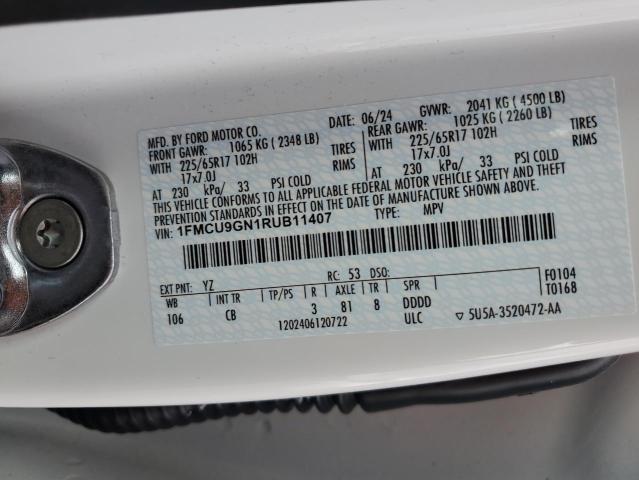 2024 FORD ESCAPE ACT - 1FMCU9GN1RUB11407