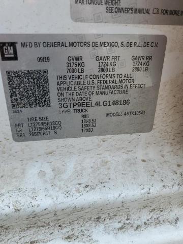 2020 GMC SIERRA K15 - 3GTP9EEL4LG148186