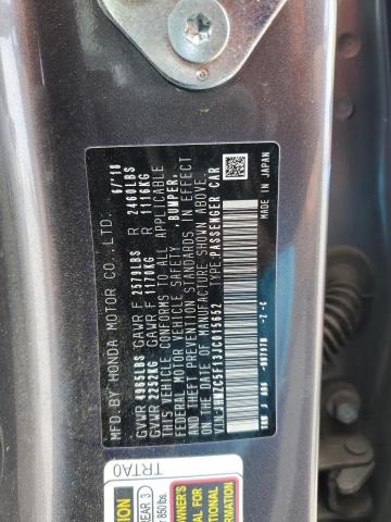 2018 HONDA CLARITY JHMZC5F13JC015652
