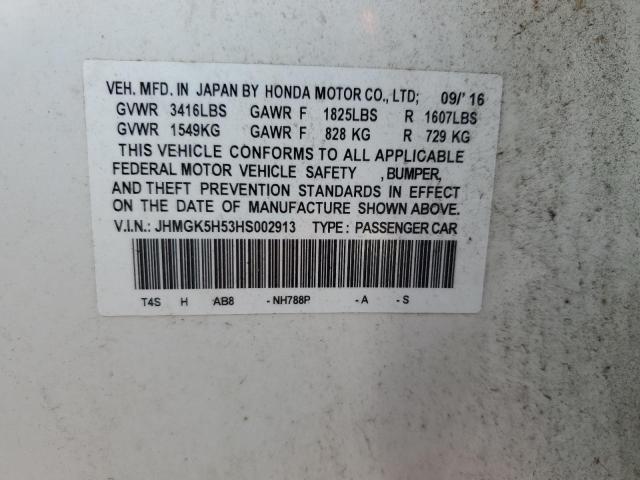 2017 HONDA FIT LX - JHMGK5H53HS002913