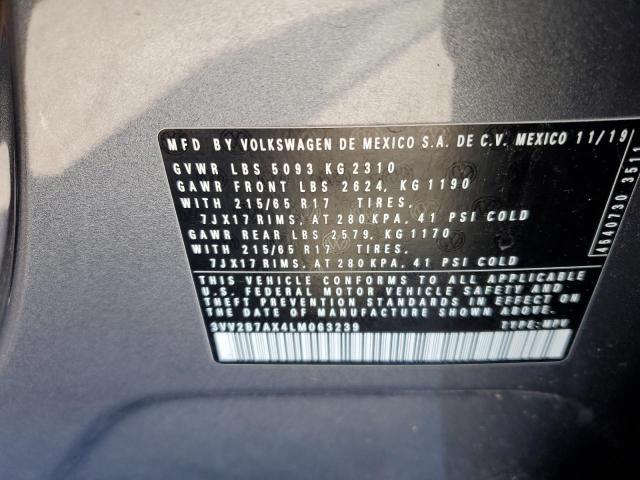2020 VOLKSWAGEN TIGUAN SE - 3VV2B7AX4LM063239