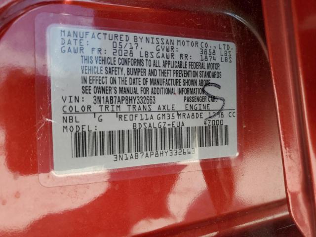 2017 NISSAN SENTRA S - 3N1AB7AP8HY332663