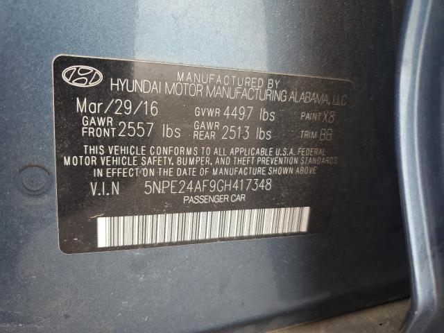 2016 HYUNDAI SONATA SE - 5NPE24AF9GH417348