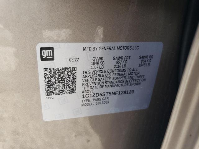 2022 CHEVROLET MALIBU LT - 1G1ZD5ST5NF128120