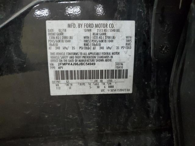 2018 FORD EDGE SEL - 2FMPK4J96JBC54949