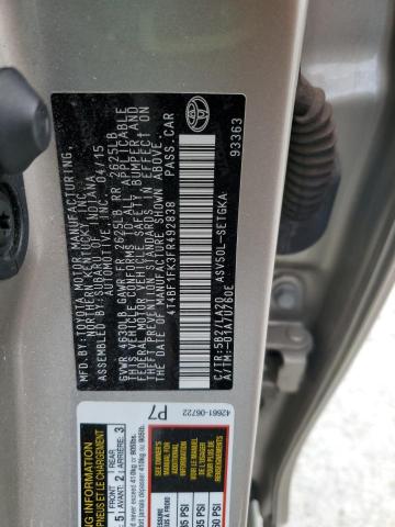2015 TOYOTA CAMRY LE - 4T4BF1FK3FR492838