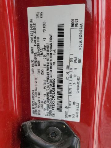 2020 FORD F150 SUPER - 1FTEX1CP3LKE59502