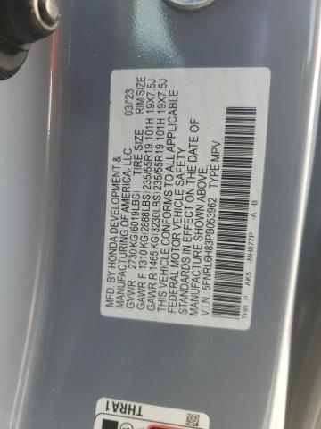 2023 HONDA ODYSSEY TO - 5FNRL6H83PB053962