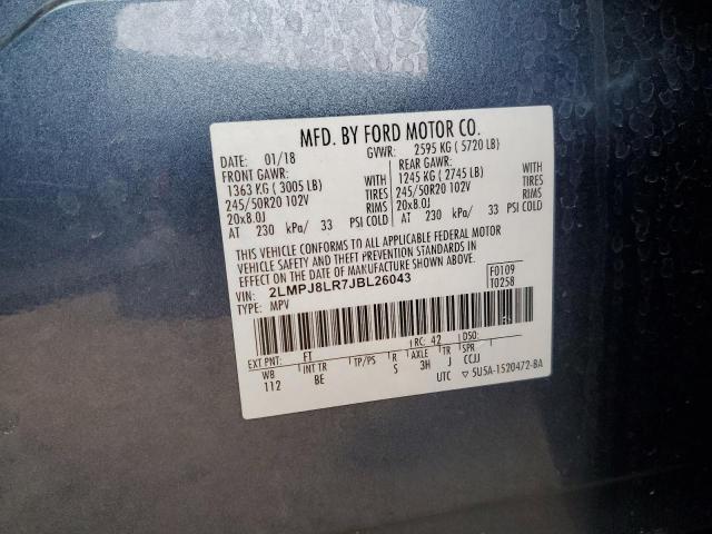 2018 LINCOLN MKX RESERV - 2LMPJ8LR7JBL26043