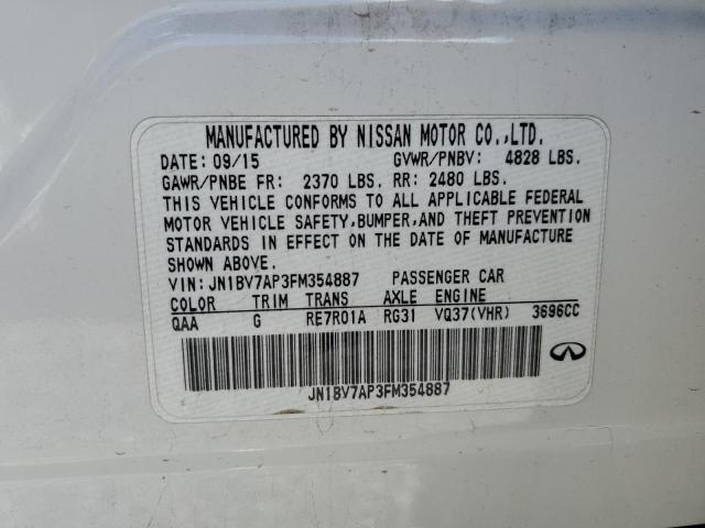 2015 INFINITI Q50 BASE - JN1BV7AP3FM354887
