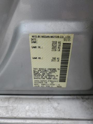2015 NISSAN ALTIMA 2.5 - 1N4AL3APXFC296442
