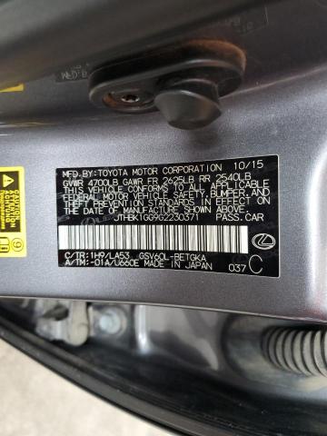 2016 LEXUS ES 350 - JTHBK1GG9G2230371